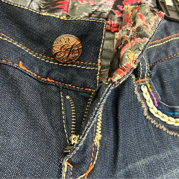 THE EIGHTY TWENTY 8020 Y2K Embroidered Low Rise Skinny Jeans Size 27. - Picture 7 of 15